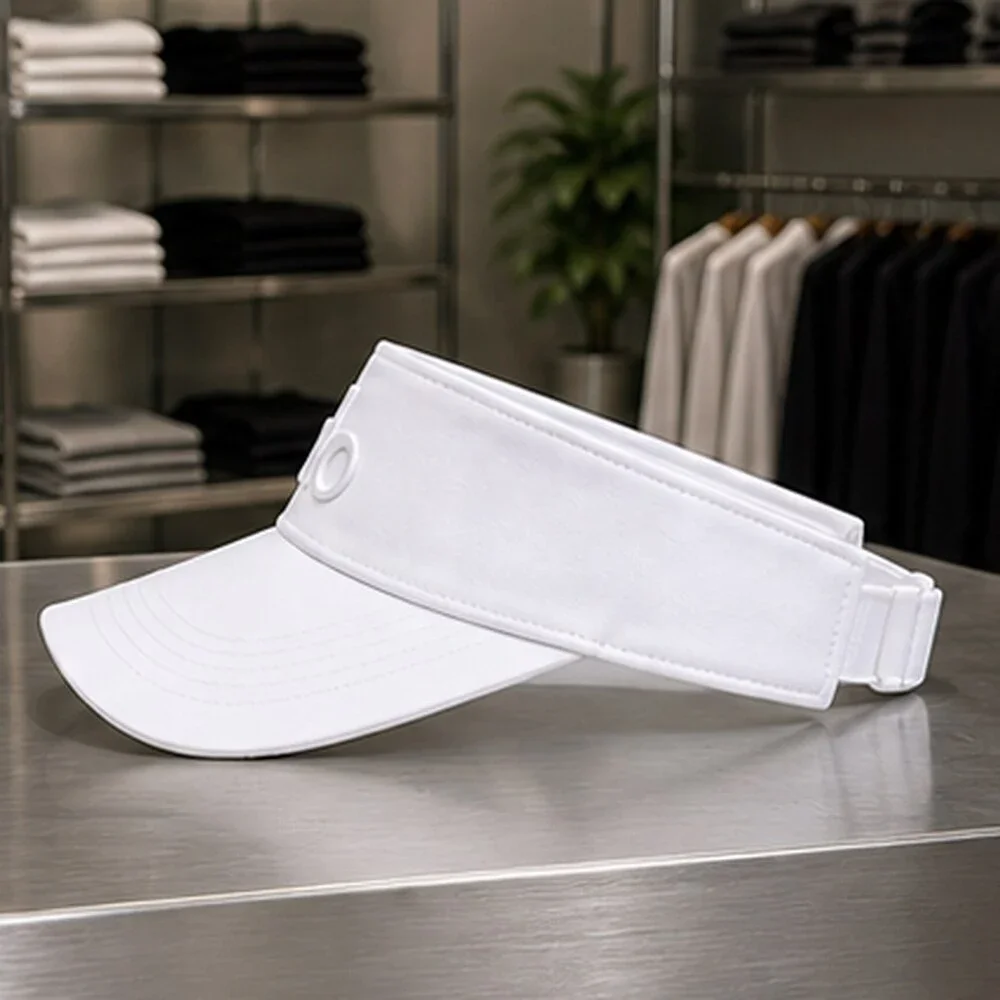 ALO Yoga White Running Open Top Visor Hat NWT